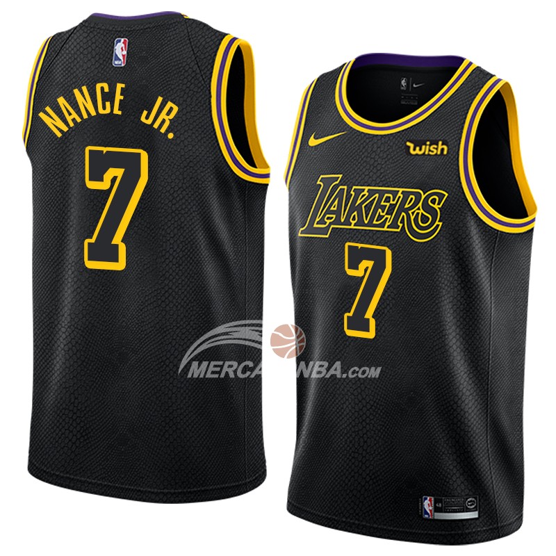 Maglia Los Angeles Lakers Larry Nance Jr. Citta 2018 Nero